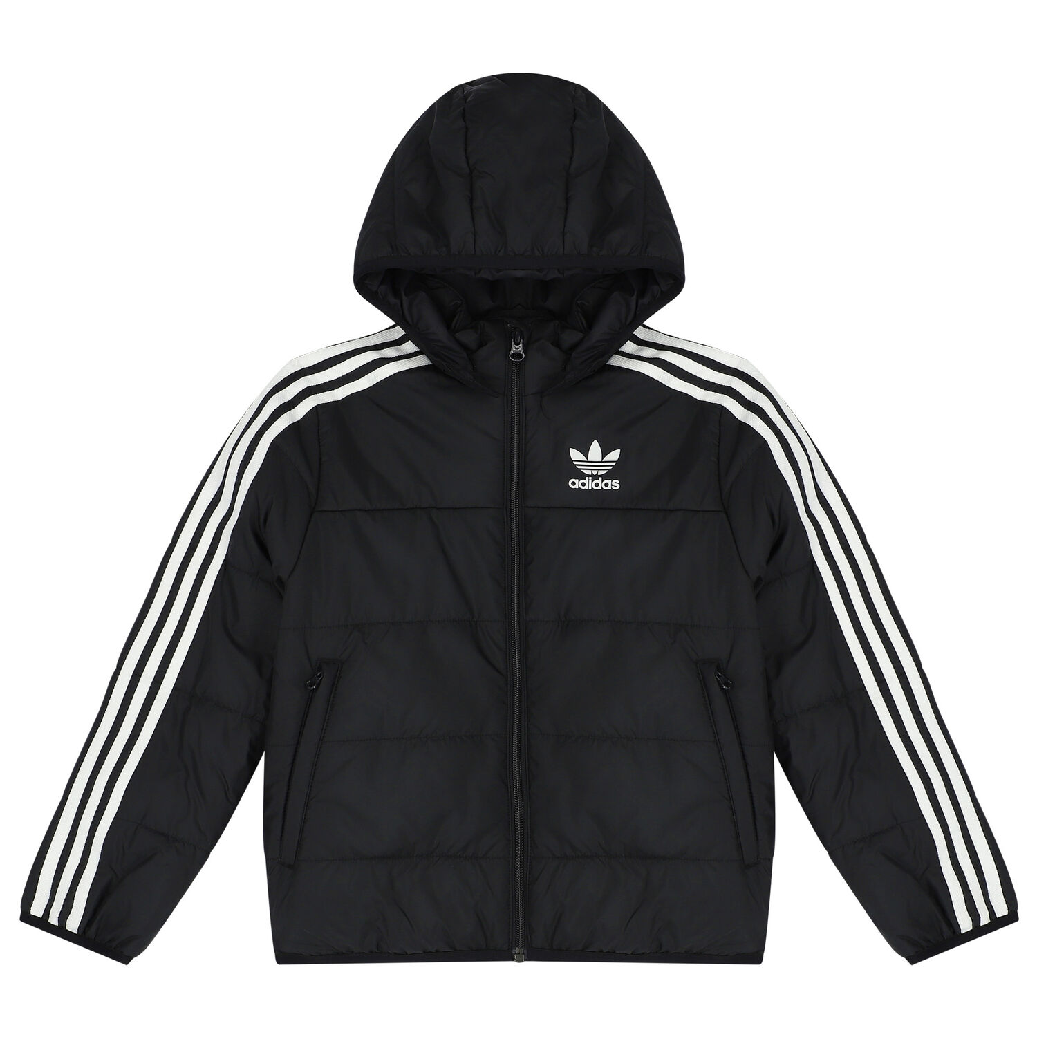 Black Logo Puffer Jacket, 1, hi-res image number null