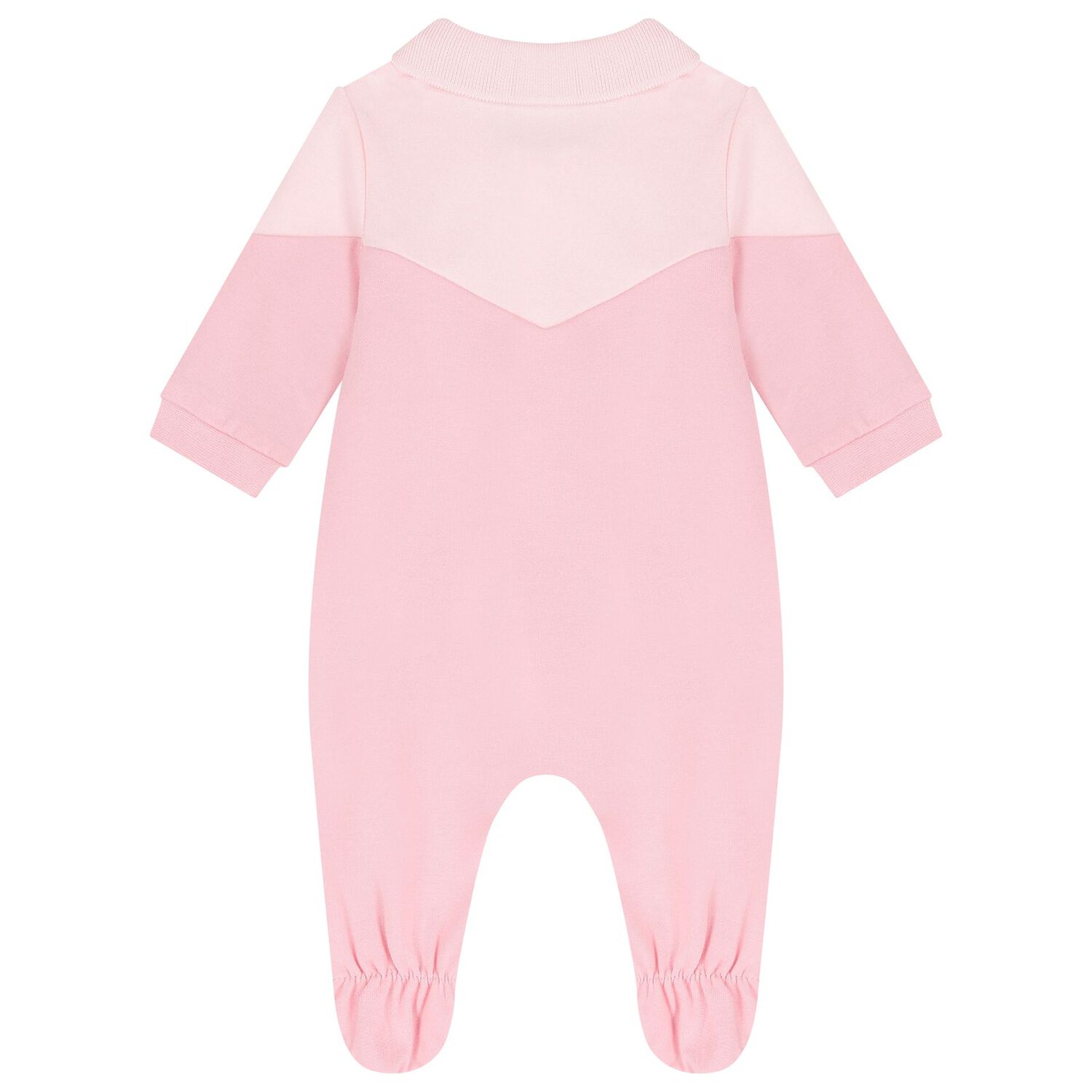 Baby Girls Pink Logo Babygrow, 1, hi-res