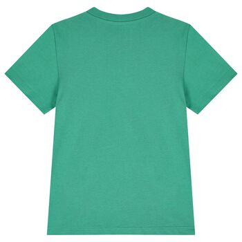 Boys Green & Black Cotton T-Shirts ( 2-Pack )