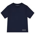 Navy Blue Logo Softskin T-Shirt, 10, hi-res