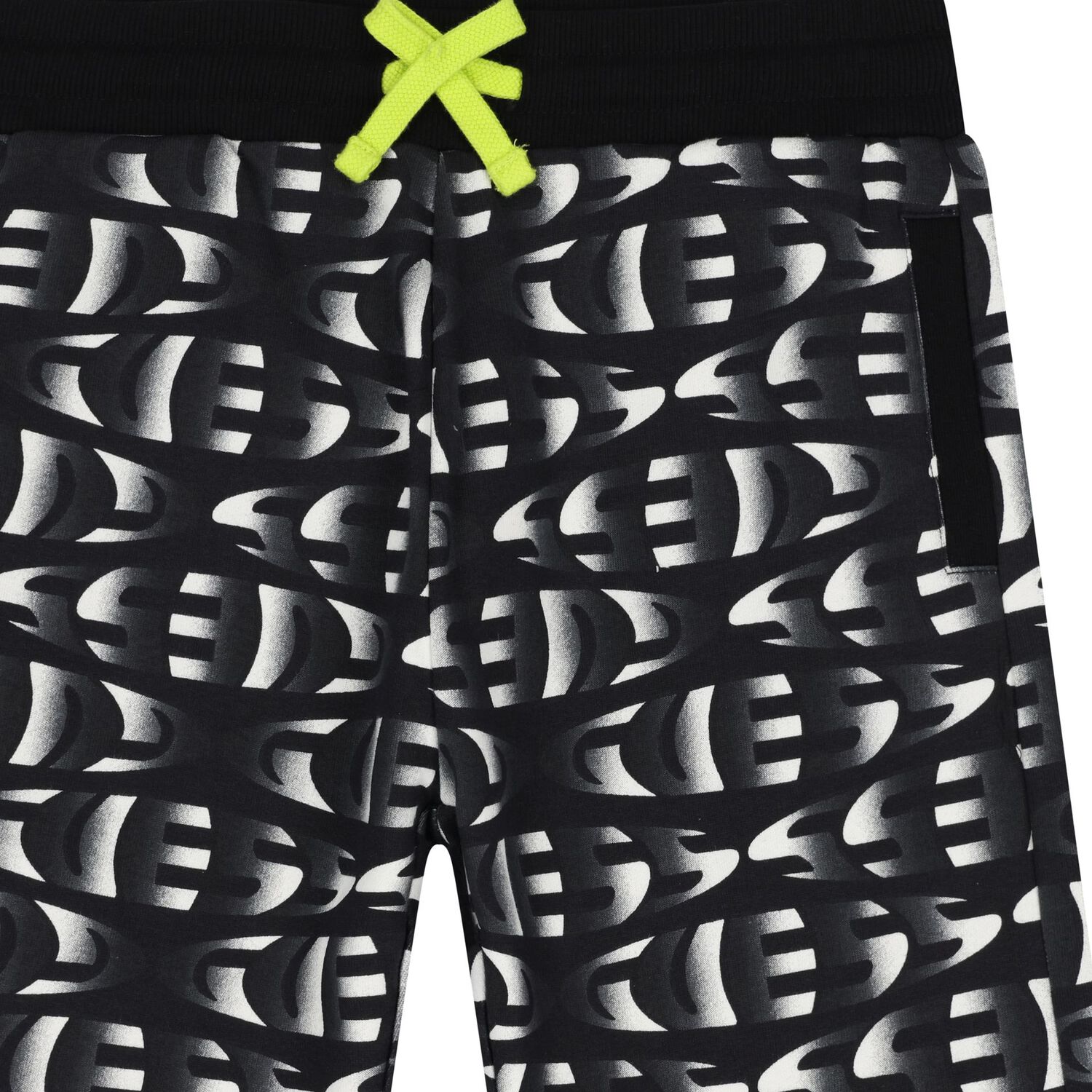 Boys Black Logo Shorts, 1, hi-res image number null