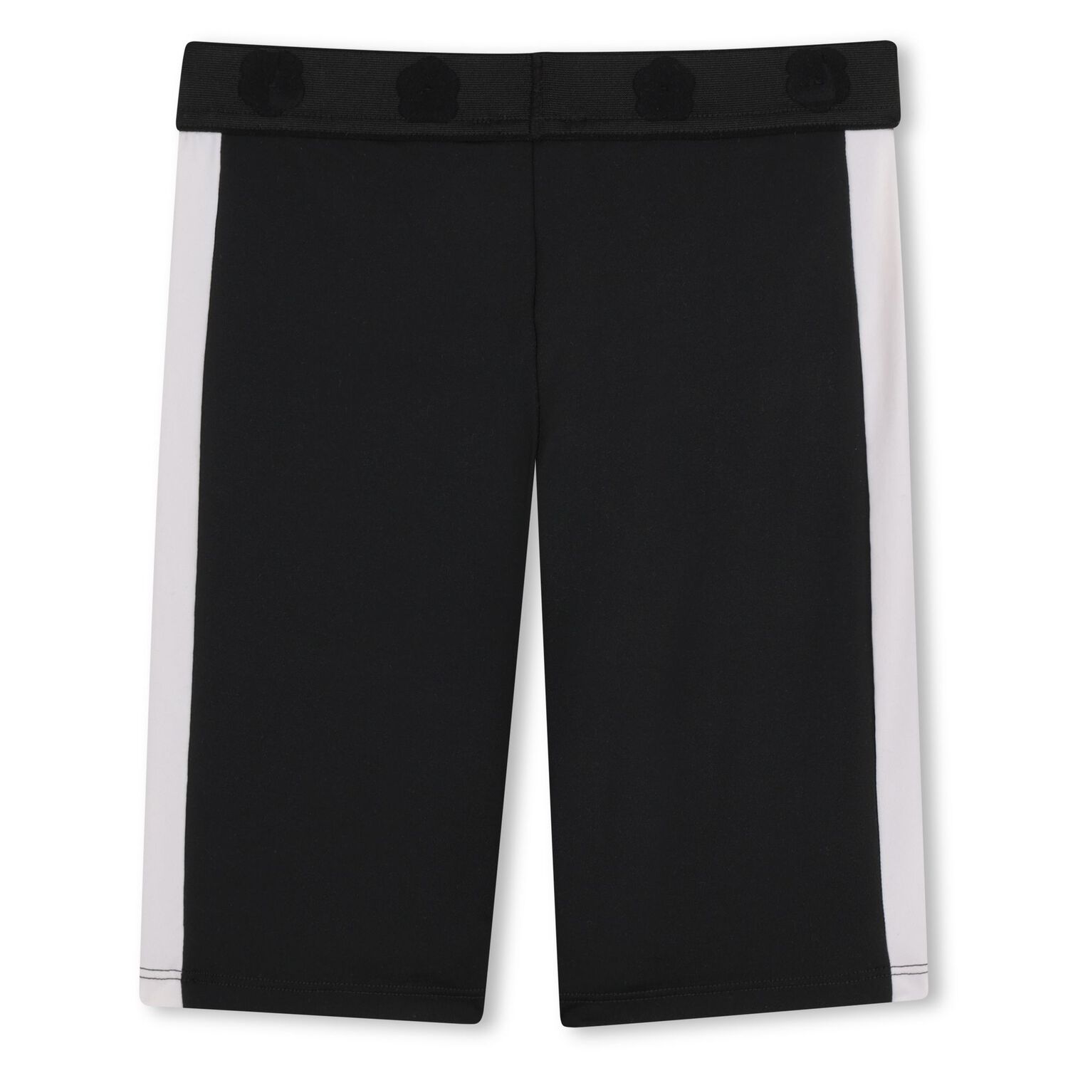 Girls Black Logo Cycling Shorts, 1, hi-res
