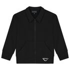 Boys Black Logo Tracksuit, 1, hi-res