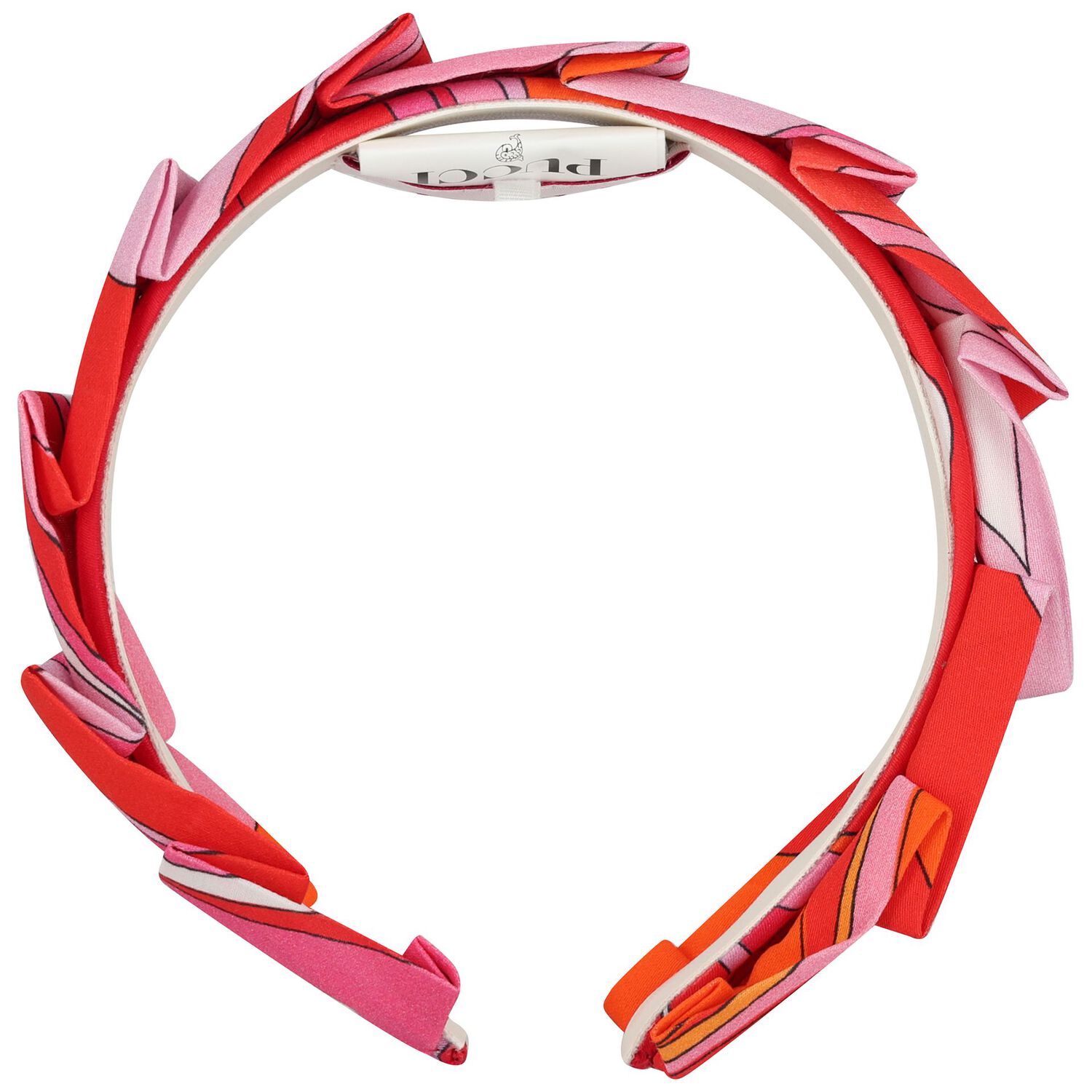 Girls Pink & Red Headband, 2, hi-res