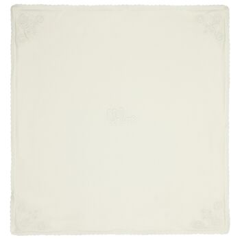 Baby Girls Ivory Floral Blanket