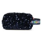 Girls Navy Blue Sequin Pencil Case , 1, hi-res