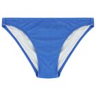 Girls Metallic Blue Bikini, 1, hi-res