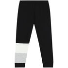 Boys Black Logo Joggers, 1, hi-res