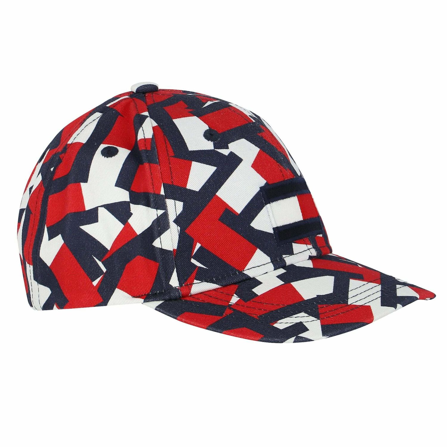 Boys Navy, White & Red Logo Cap, 1, hi-res