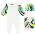 Baby Girls Multi-Colored Logo Babygrow Set, 1, hi-res