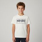 Boys White Logo T-Shirt, 1, hi-res