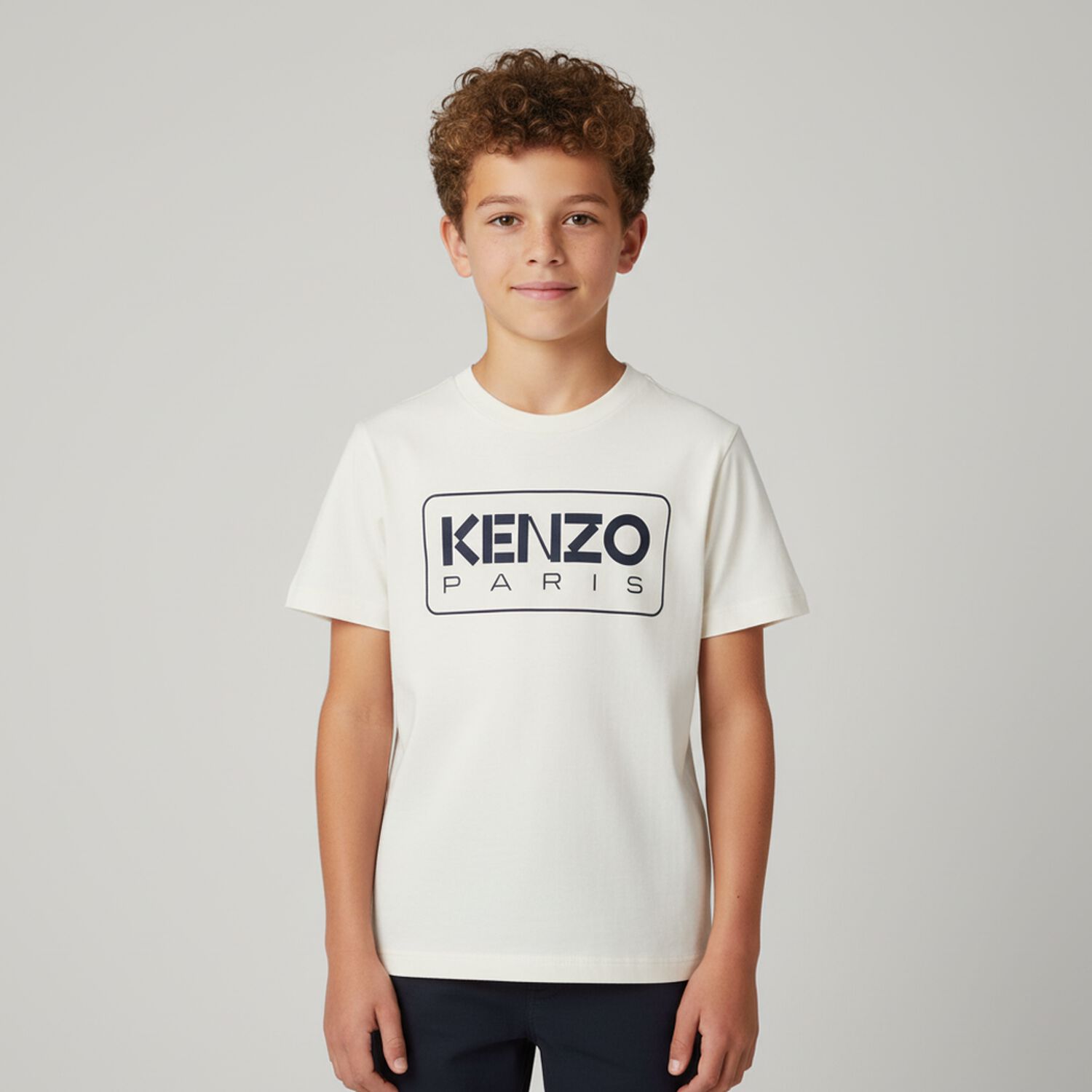 Boys White Logo T-Shirt, 1, hi-res image number null
