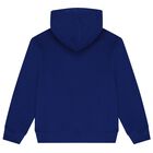 Boys Blue Logo Hooded Top, 1, hi-res