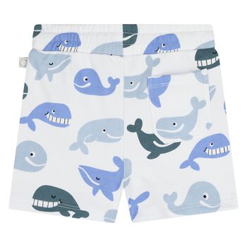 Younger Boys White Whale Shorts