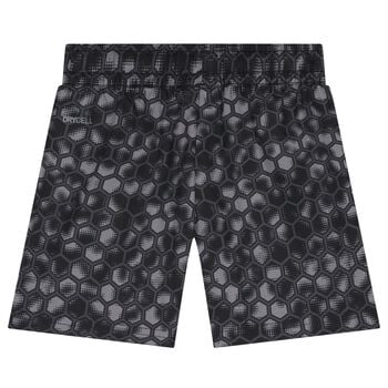 Boys Black Honeycomb Logo Shorts