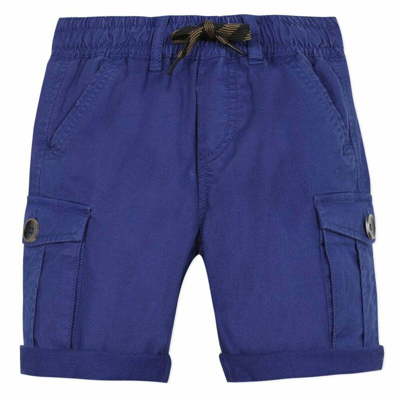 Boys Blue Cargo Shorts, 1, hi-res image number null