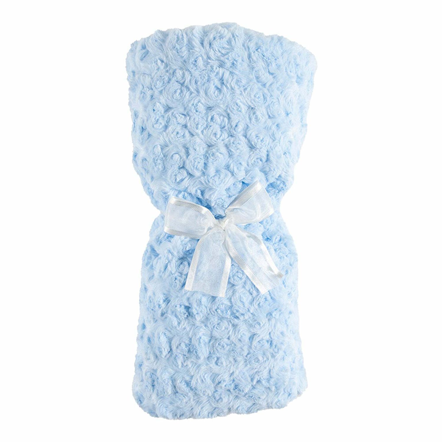 Baby Boys Blue Plush Blanket, 1, hi-res