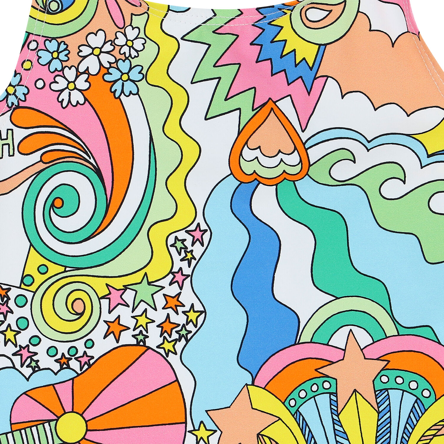 Girls Multi-Colored Swimsuit, 1, hi-res