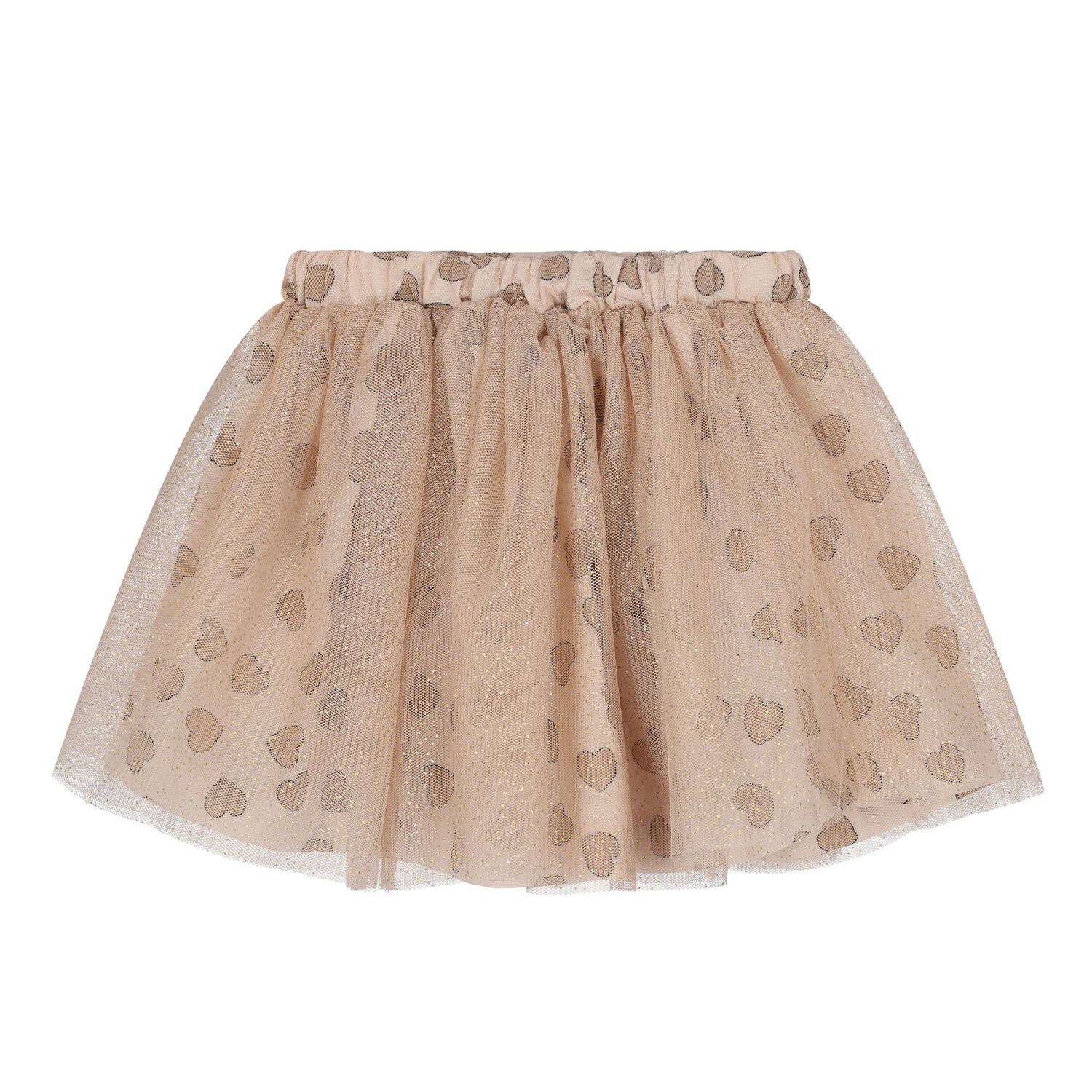 Baby White & Beige Tulle Skirt Set, 1, hi-res image number null