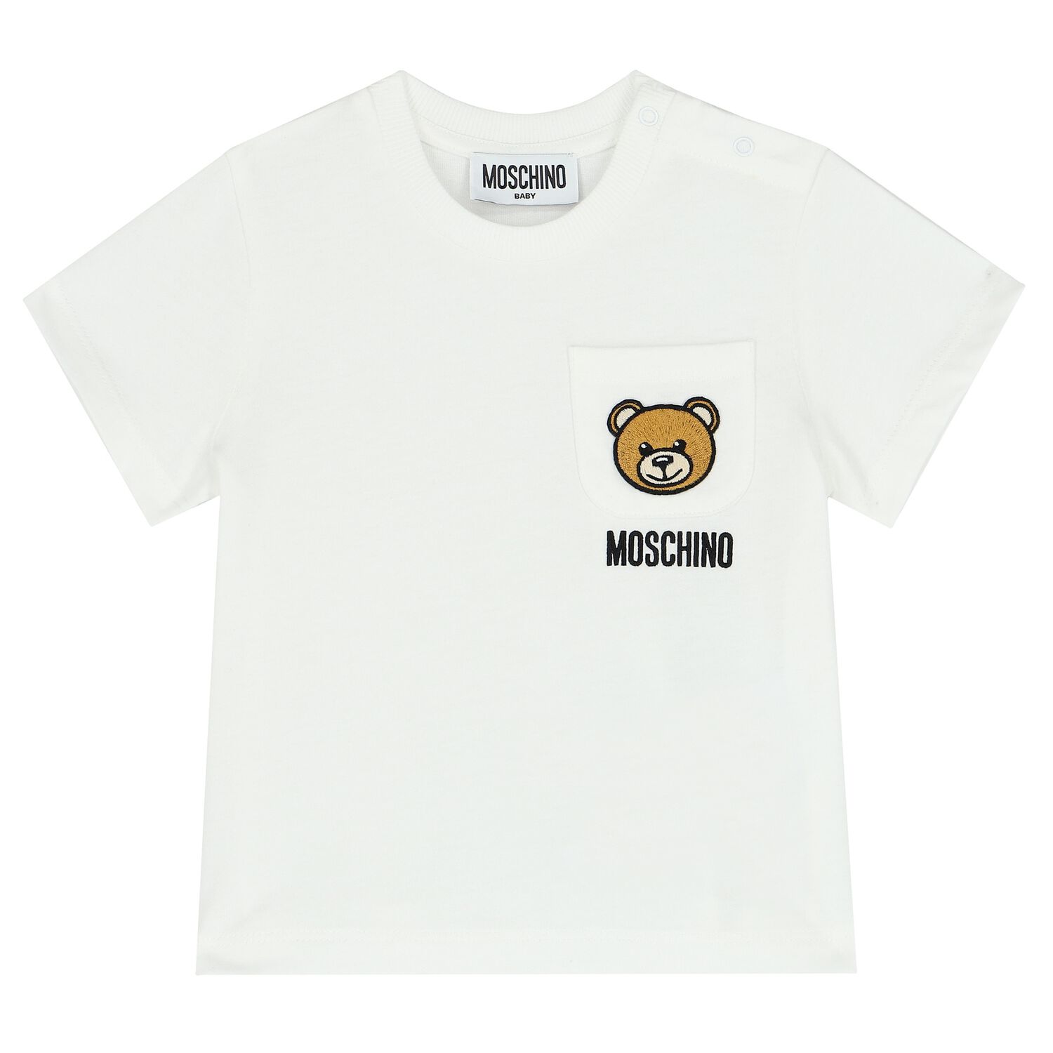 White Teddy Bear  Logo T-Shirt, 1, hi-res image number null
