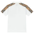 Boys White Logo Polo Shirt, 1, hi-res