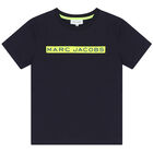 Boys Navy Logo T-Shirt, 1, hi-res