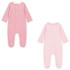 Baby Girls Pink Babygrows ( 2-Pack ), 1, hi-res