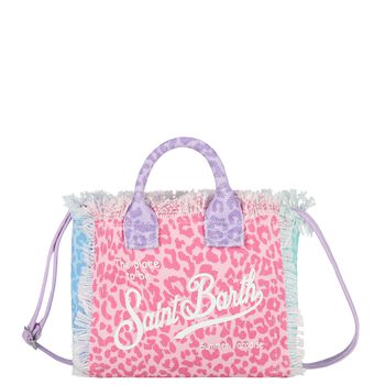Girls Multi-Coloured Vanity Leopard Mini Handbag ( 22cm )