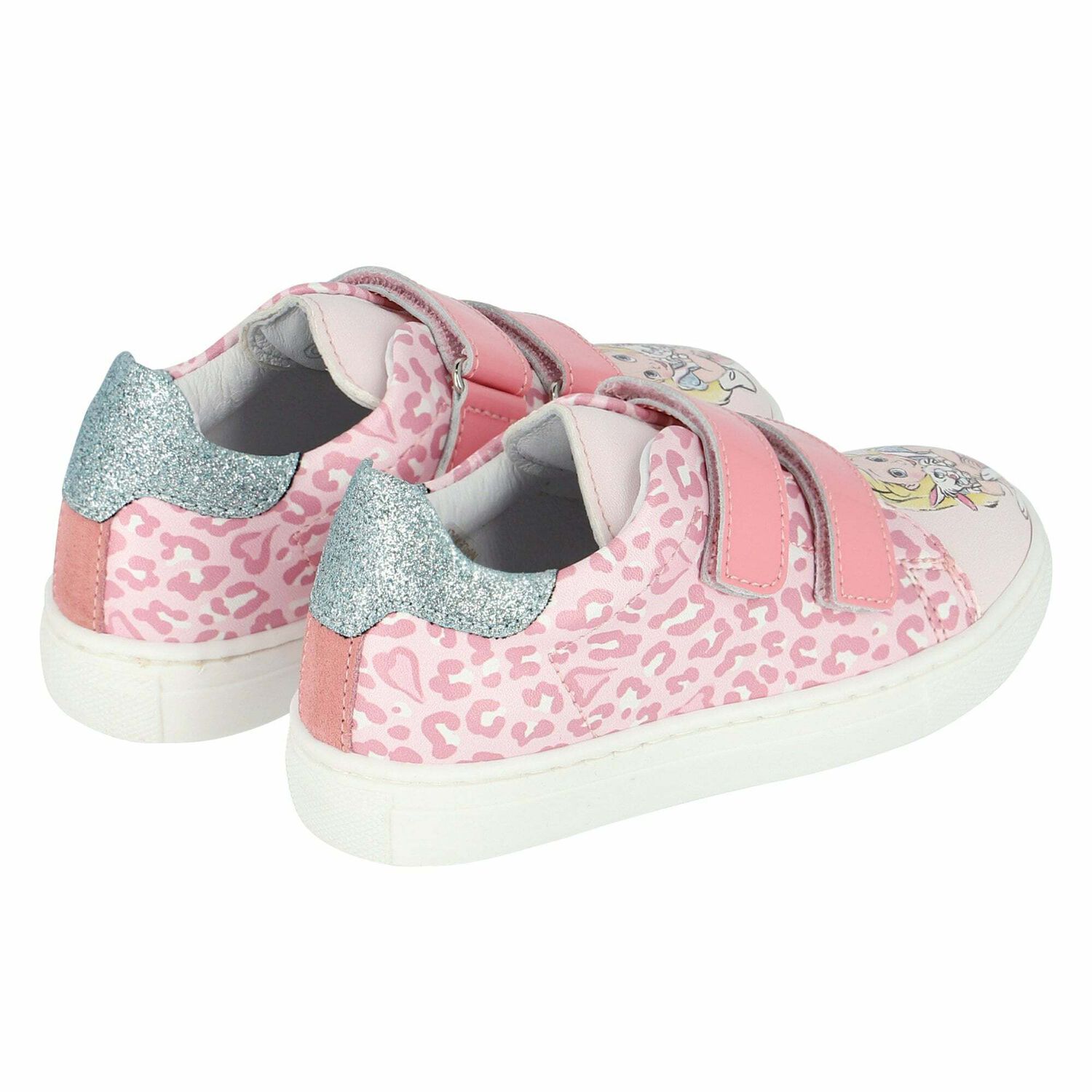 Girls Pink Disney Trainers, 1, hi-res image number null