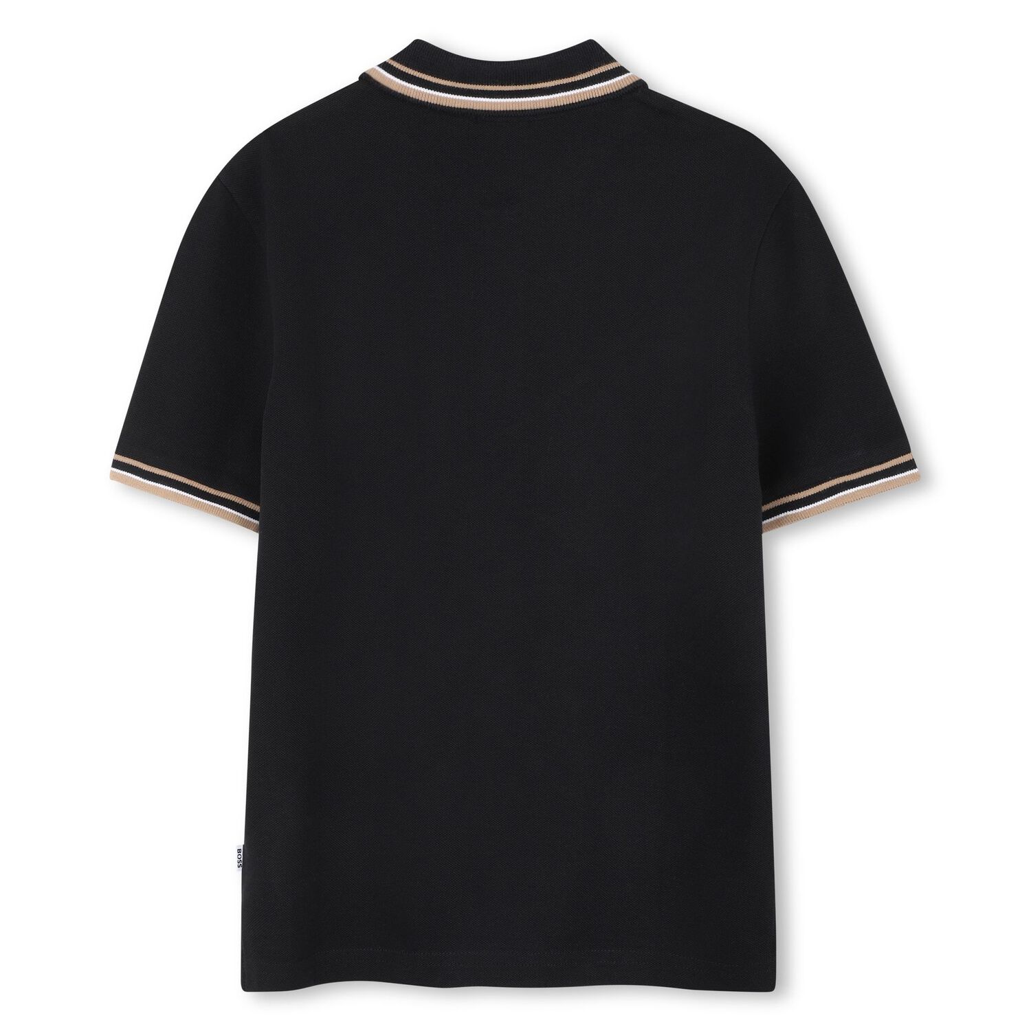Boys Black Logo Polo Shirt, 2, hi-res image number null
