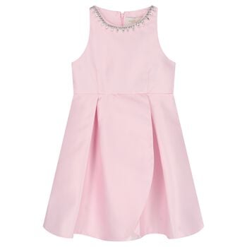 Girls Pink Sleeveless Dress