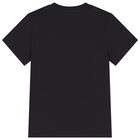 Boys Black Logo T-Shirt, 1, hi-res