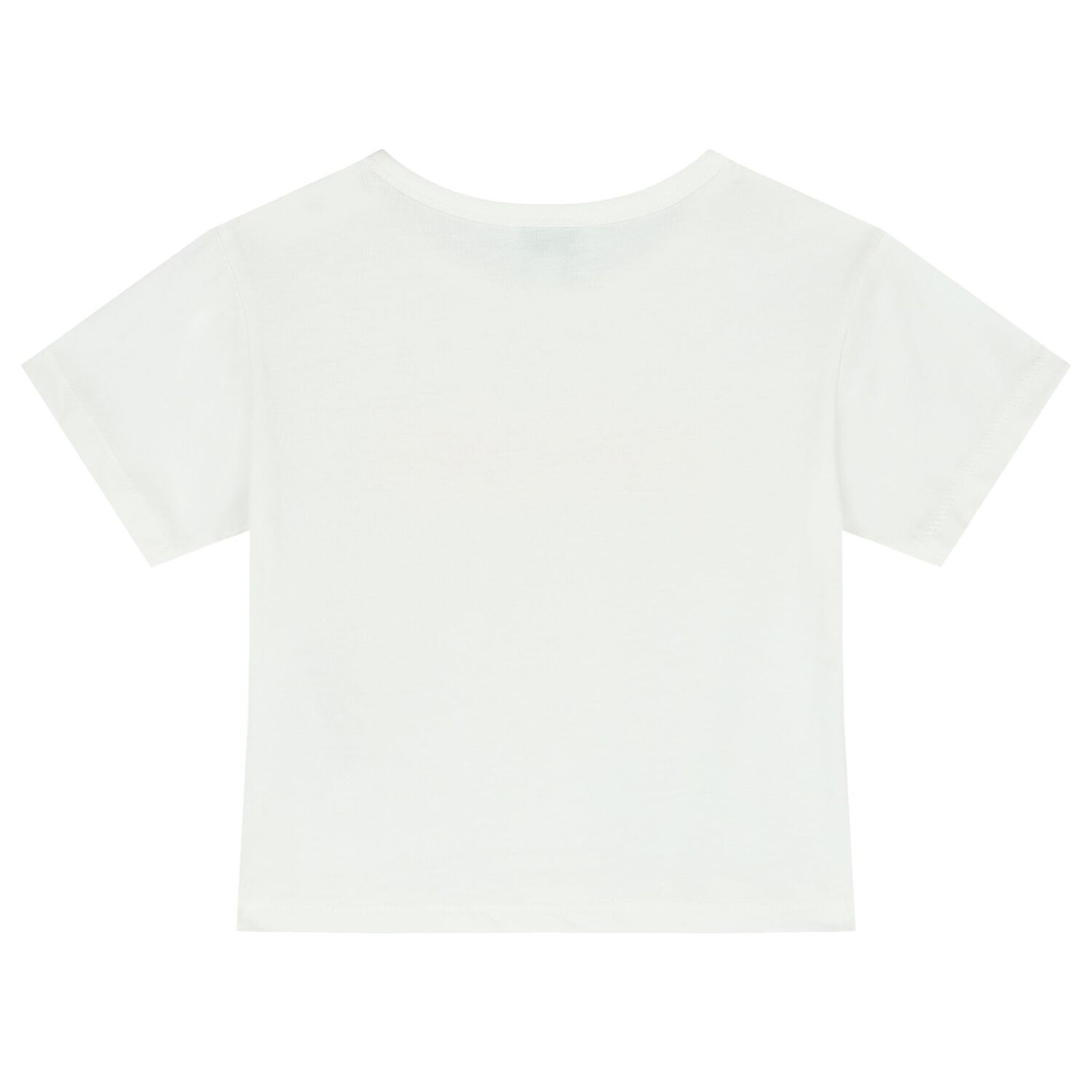 Younger Girls Ivory Logo T-Shirt, 1, hi-res