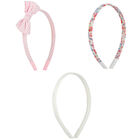 Girls Pink & White Striped Headband ( 3-Pack ), 1, hi-res