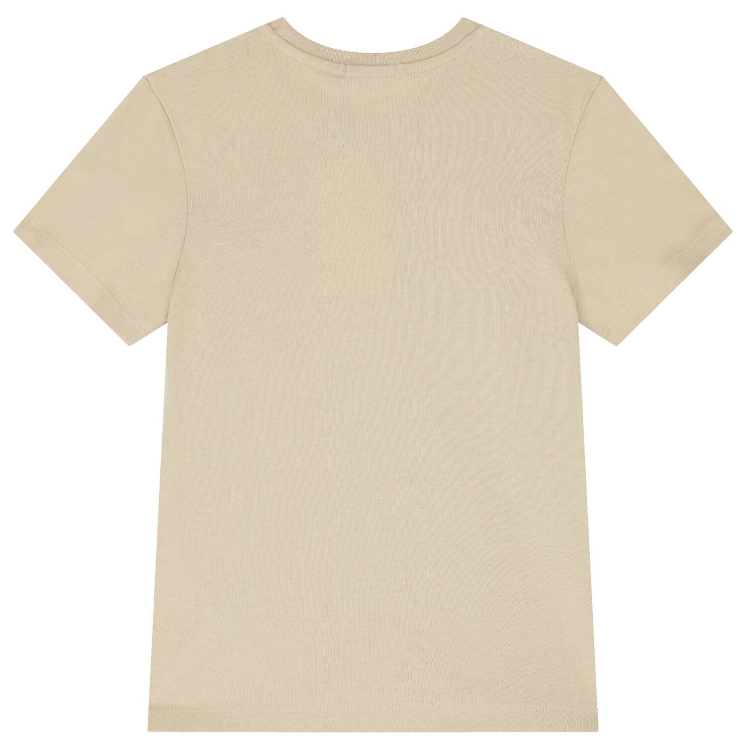 Boys Beige Logo T-Shirt, 1, hi-res