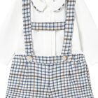 Baby Boys Ivory & Blue Checked Shorts Set, 1, hi-res