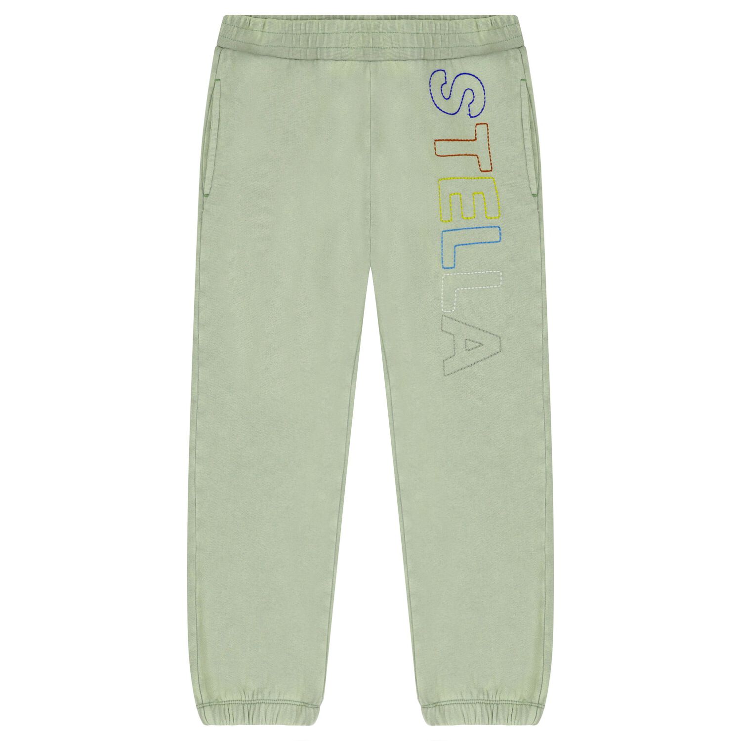 Boys Green Logo Joggers, 1, hi-res