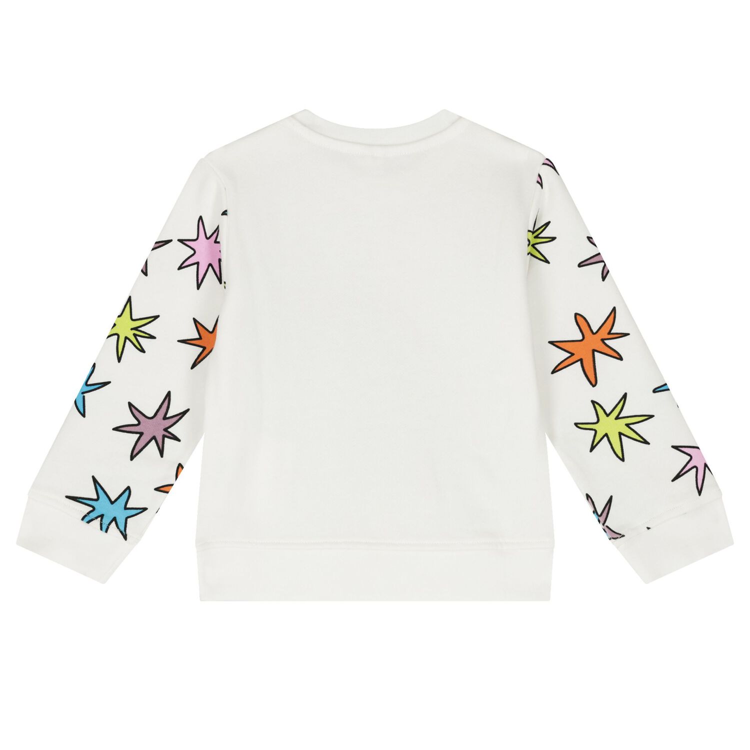 Younger Girls Ivory Shooting Stars Sweatshirt, 1, hi-res image number null