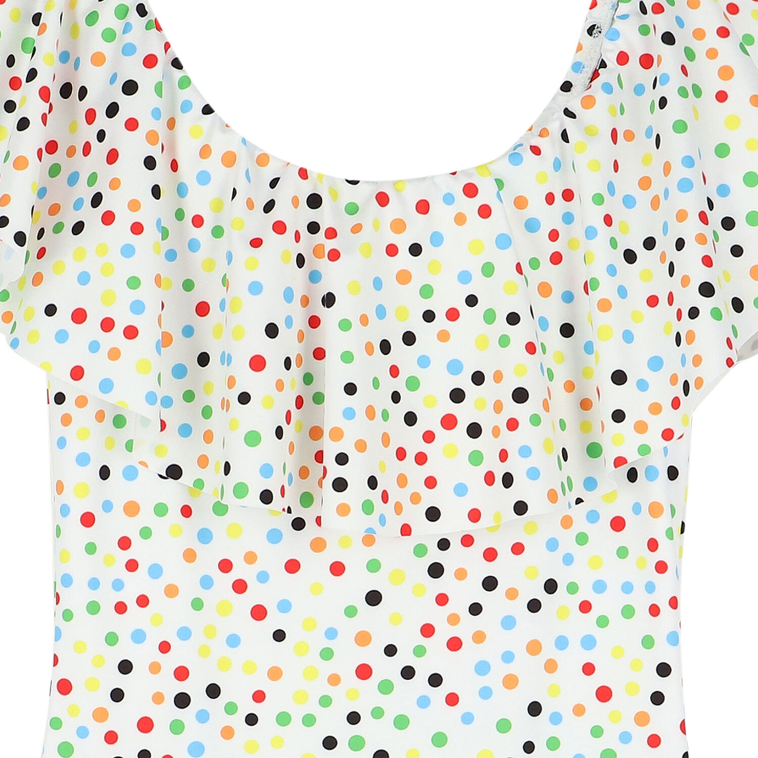 Girls Multi-Colored Dot Swimsuit, 1, hi-res
