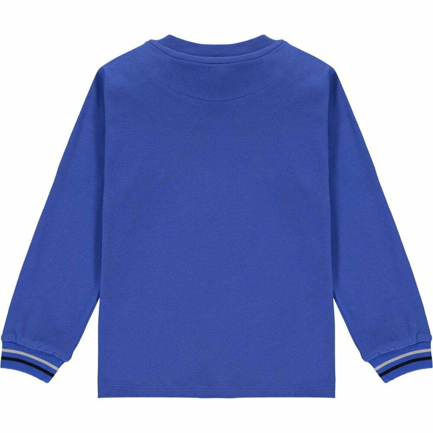 Boys Blue Logo Long Sleeve Top, 1, hi-res