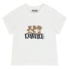 Younger White Teddy Bear Logo T-Shirt, 4, hi-res