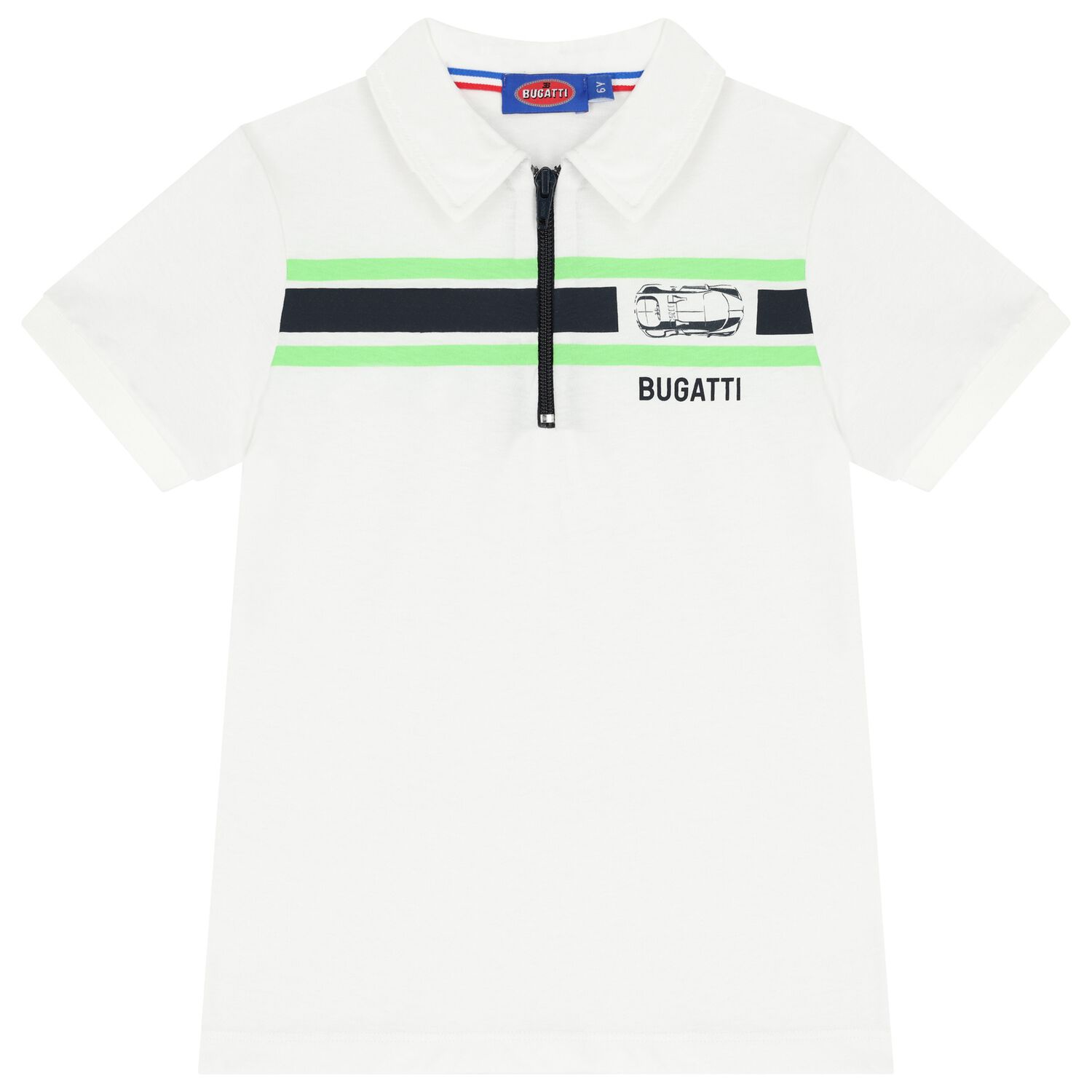 Boys White Logo Polo Shirt, 1, hi-res