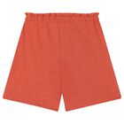 Girls Ivory & Red Shorts Set, 1, hi-res