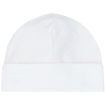 Baby Girls White Floral Hat