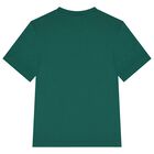 Boys Green Logo T-Shirt, 9, hi-res