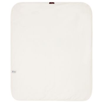 Baby Girls Ivory & Gold Logo Blanket