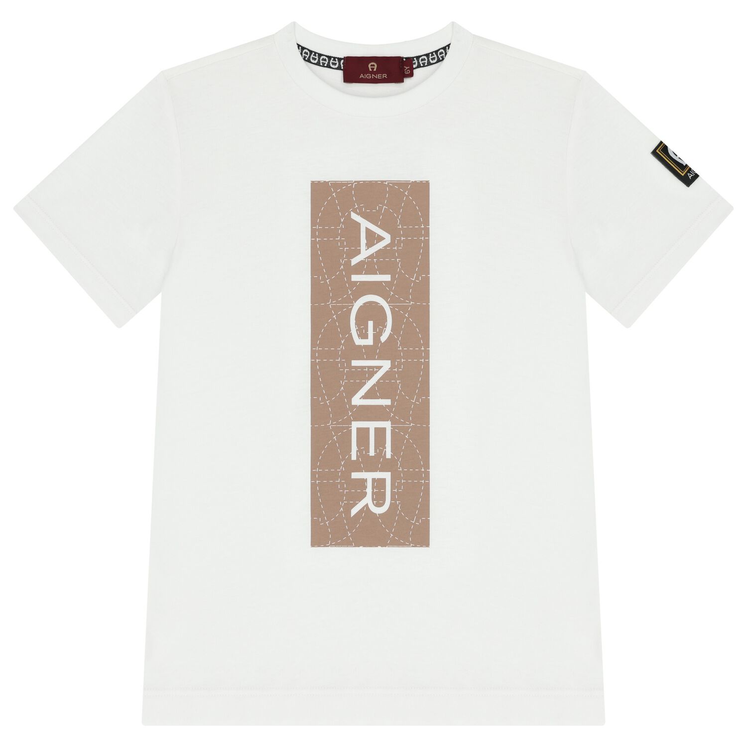 Boys White Logo T-Shirt, 2, hi-res