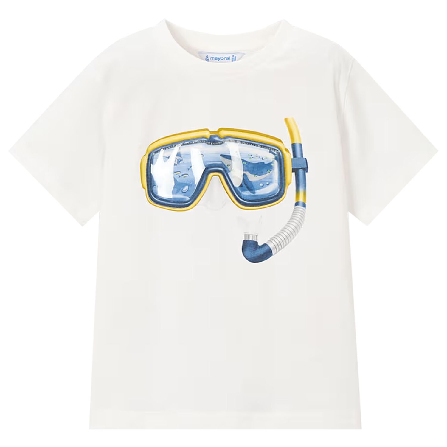Boys Ivory Goggles T-Shirt, 1, hi-res