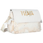 White & Beige Geo Map Baby Changing Bag, 1, hi-res