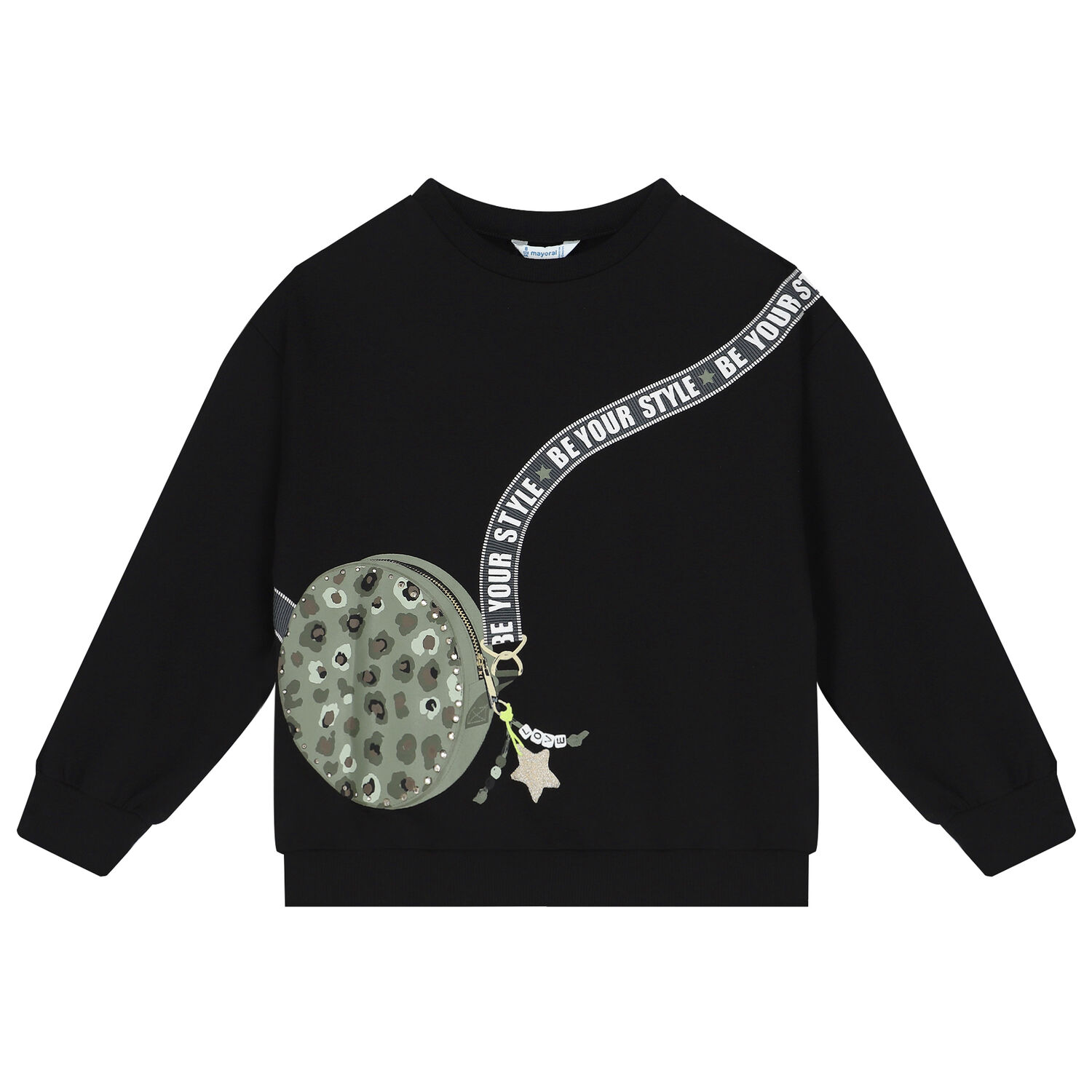 Girls Black & Green Leggings Set, 1, hi-res image number null